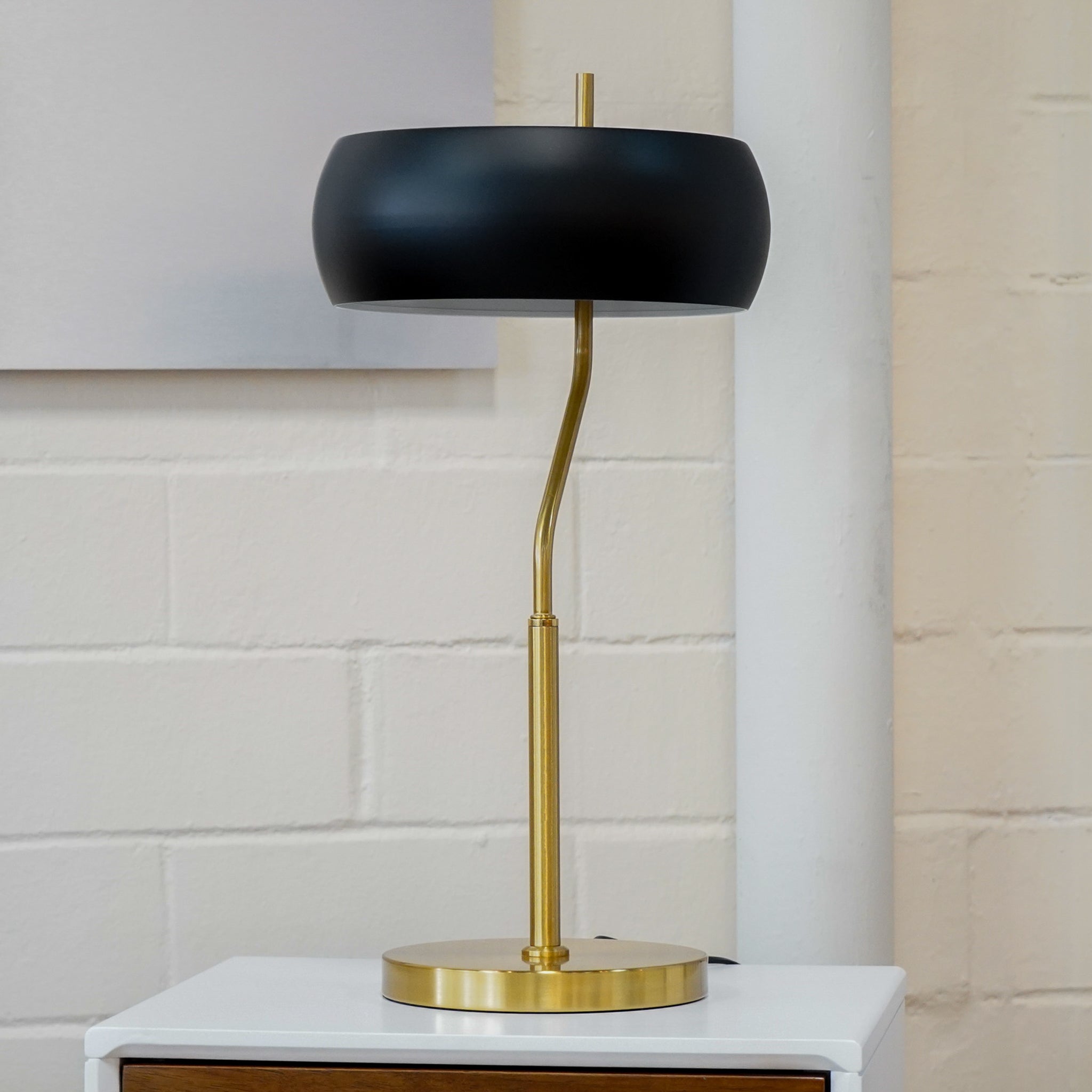 Obscura Table Lamp - Black Outer - White Inner
