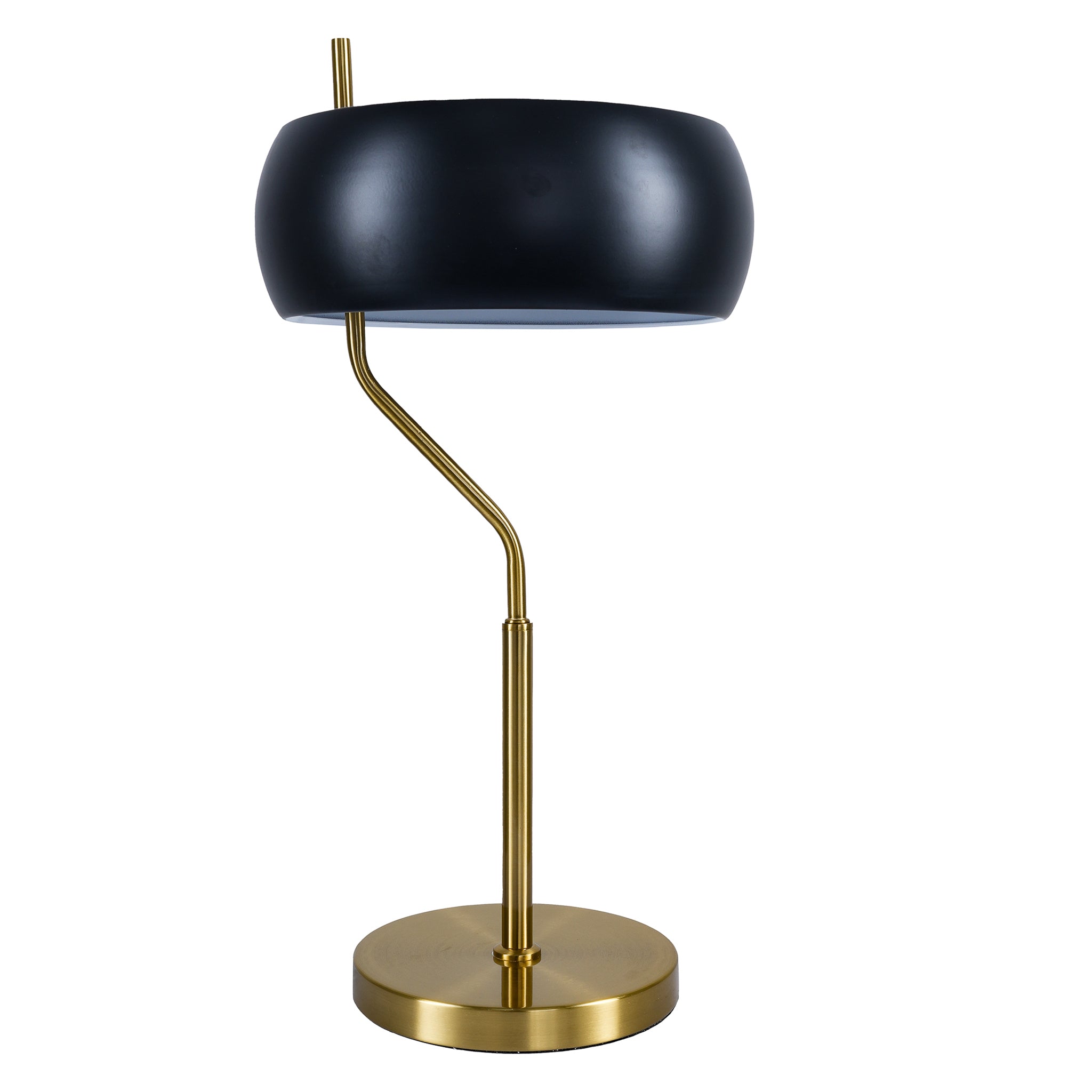 Obscura Black & Gold Table Lamp - Modern Bedside Lighting | MidinMod