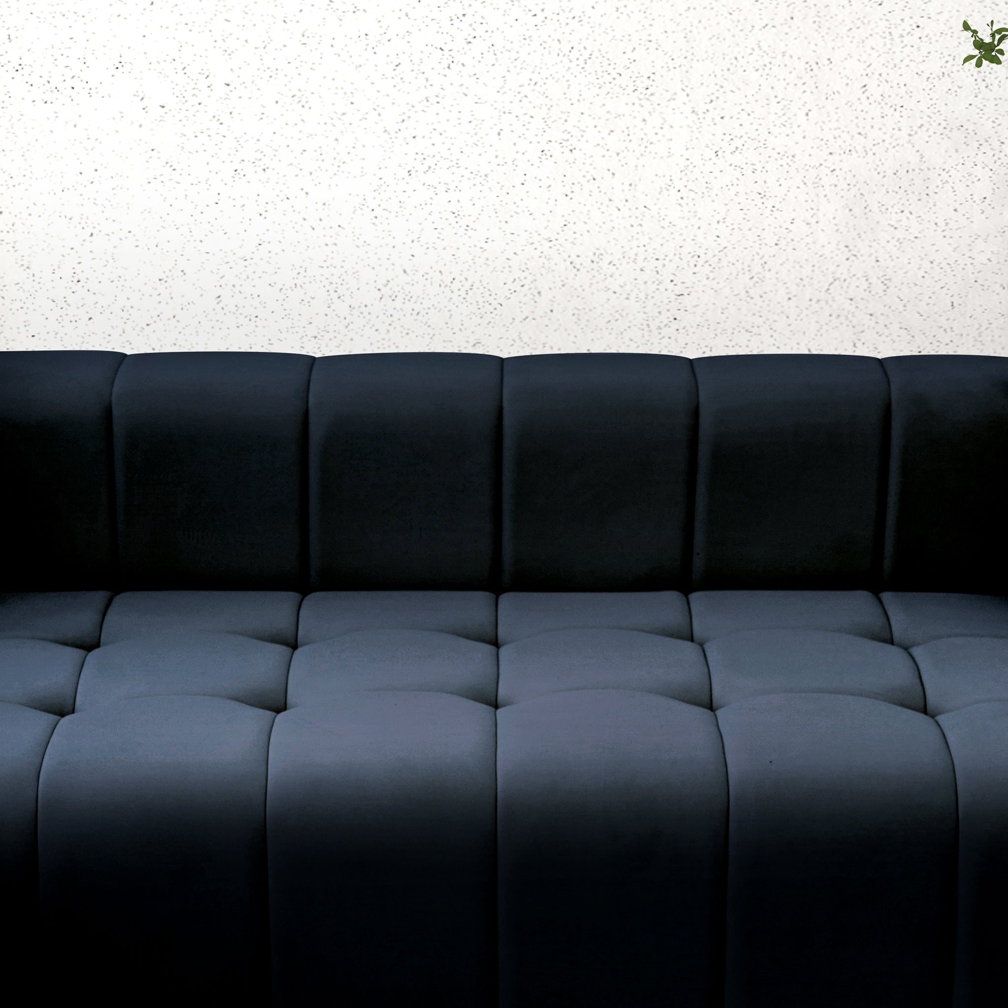 Olivia Black Velvet U-Shape Corner Sofa