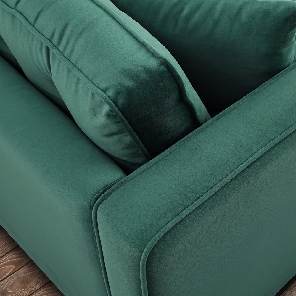Oregon Mid-Century Modern Green Velvet Sofa - MidinMod