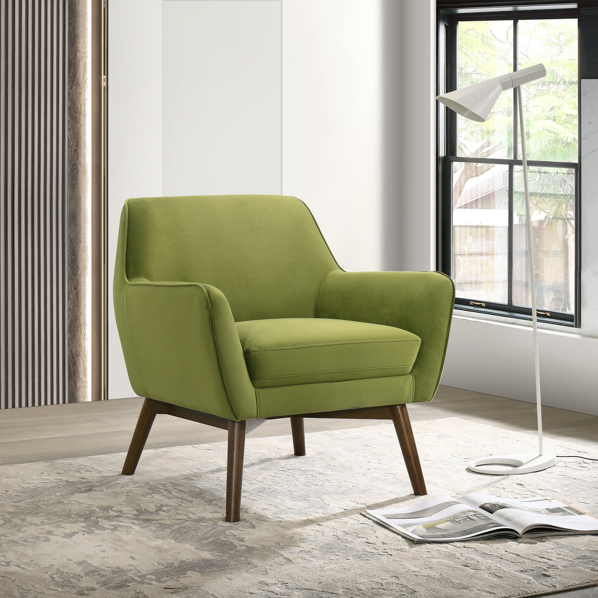 Penny Mid-Century Modern Velvet Armchair - MidinMod
