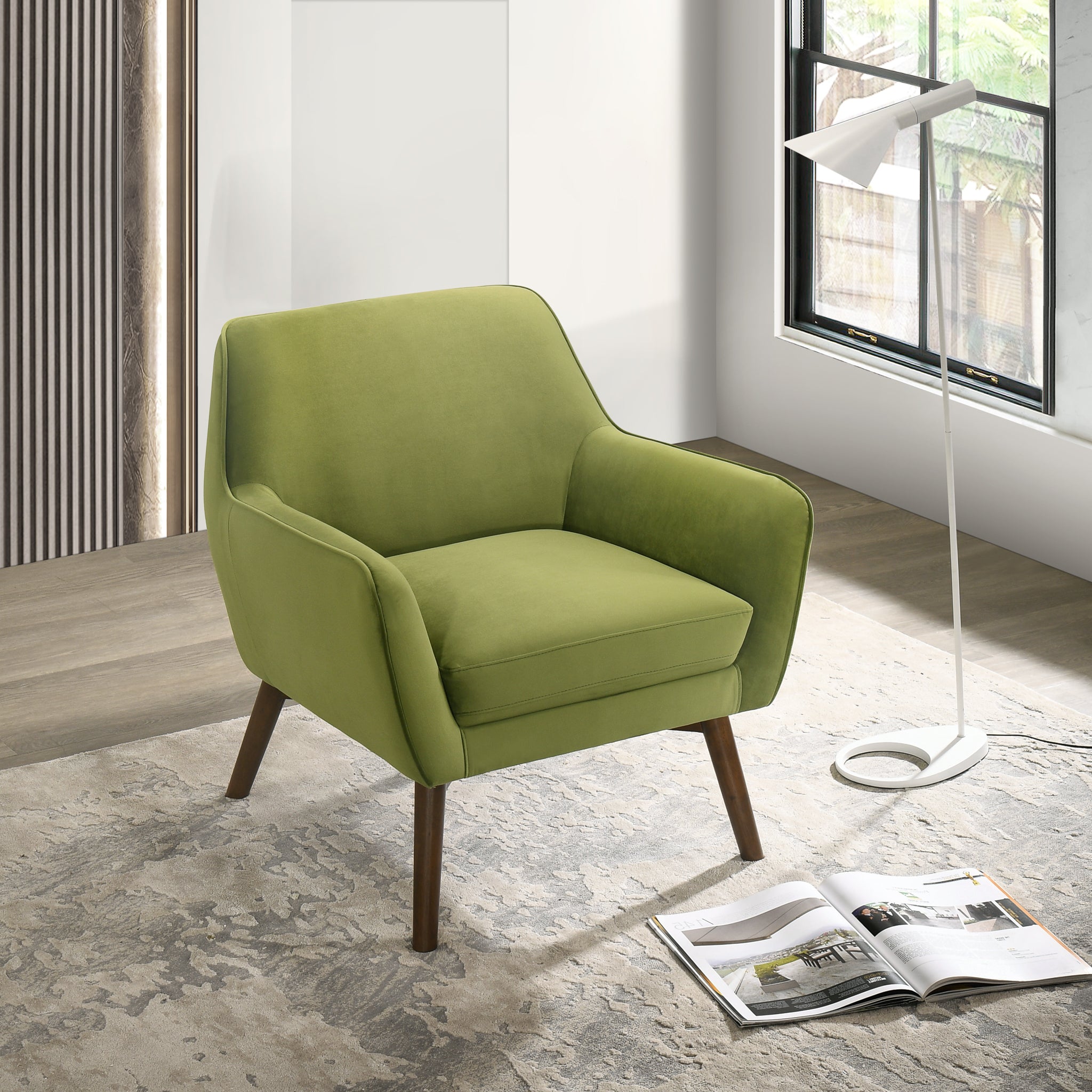 Penny Mid-Century Modern Velvet Armchair - MidinMod