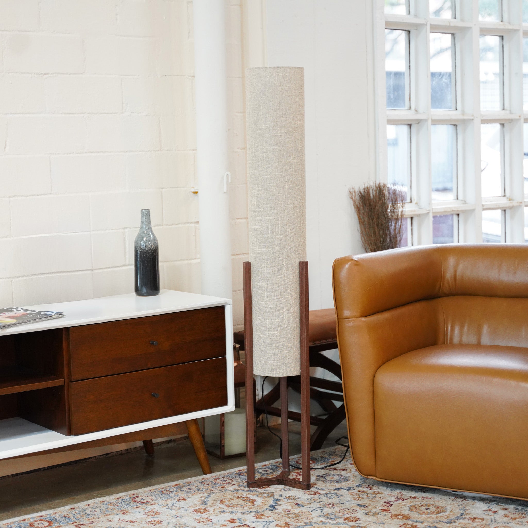 Pharos Floor Lamp - Walnut + Natural