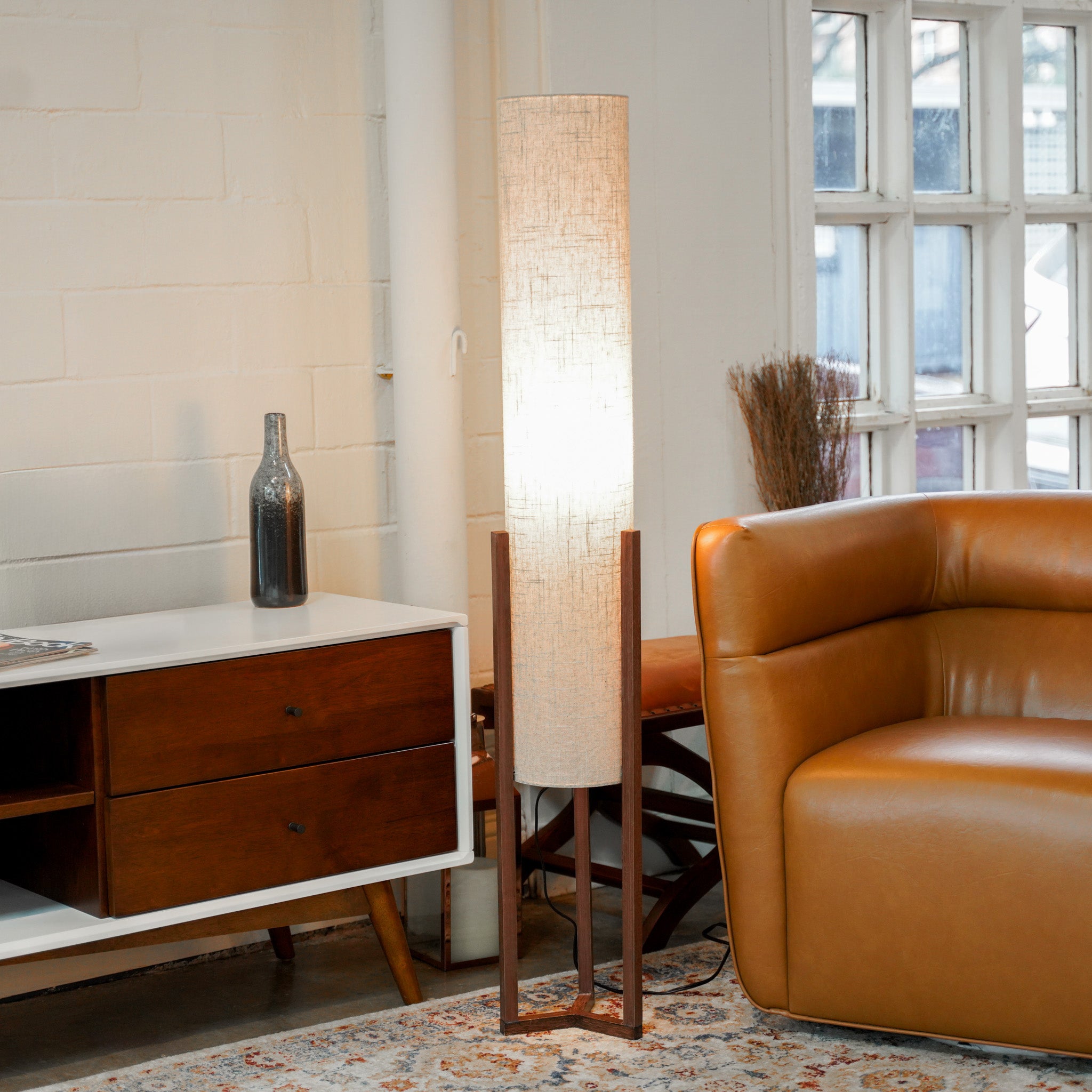 Pharos Floor Lamp - Walnut + Natural