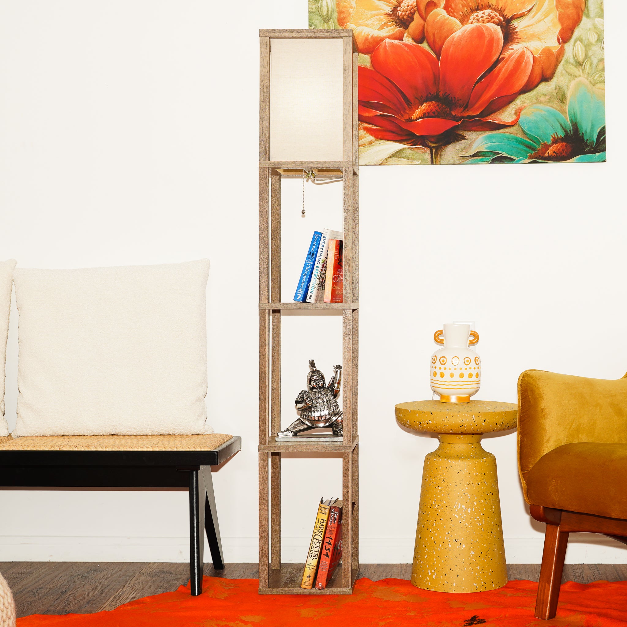 Pinnacle Shelf Floor Lamp - MidinMod