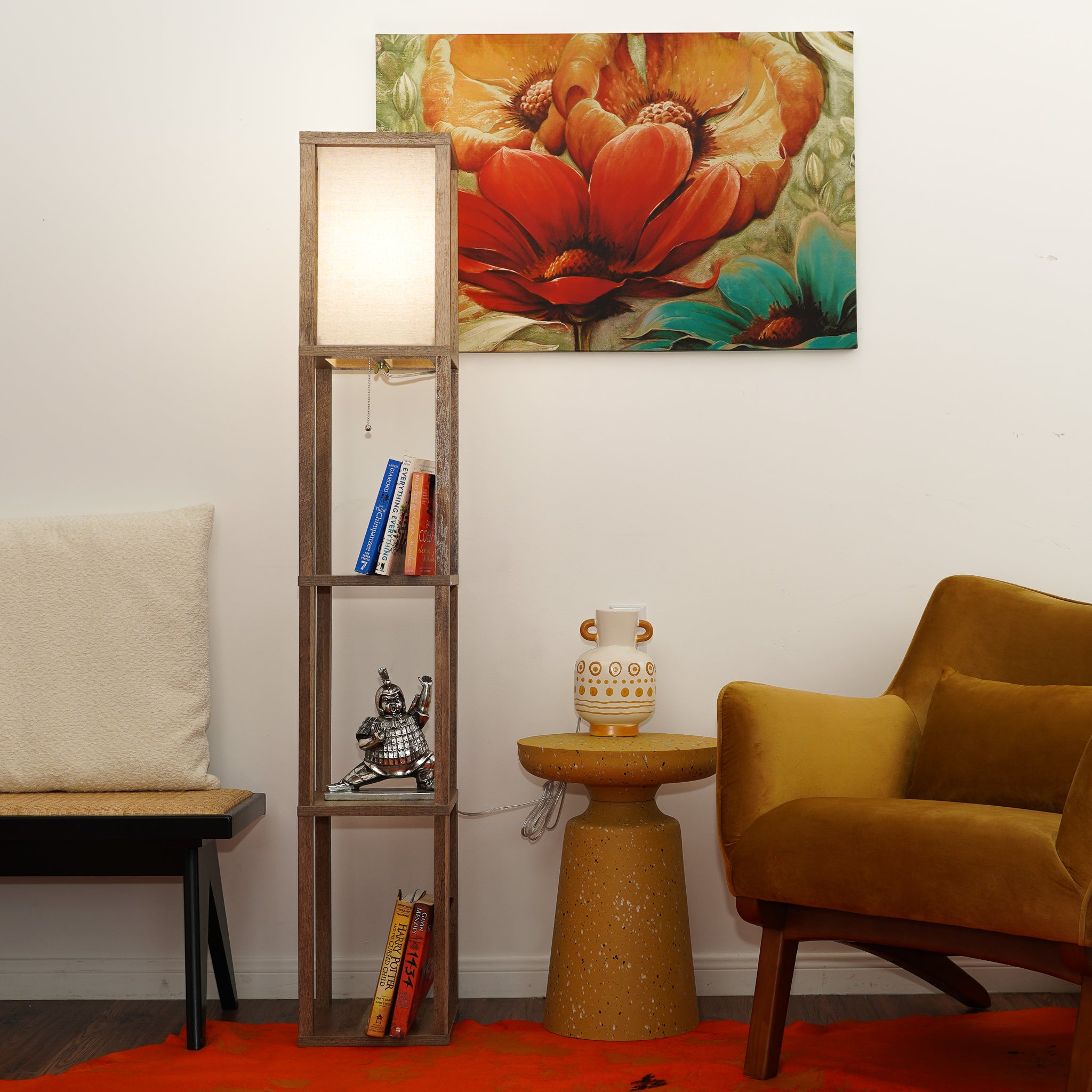 Pinnacle Shelf Floor Lamp - MidinMod