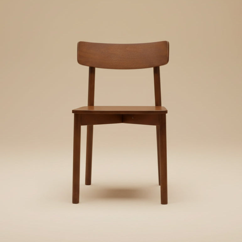 Piper Contemporary Solid Wood Walnut Dining Chairs | MidinMod
