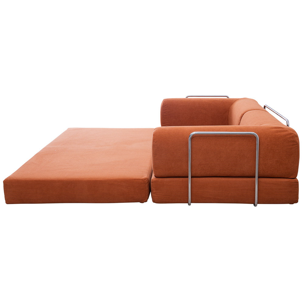 Porter Orange Corduroy Daybed - MidinMod
