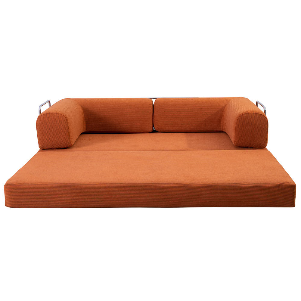 Porter Orange Corduroy Daybed - MidinMod