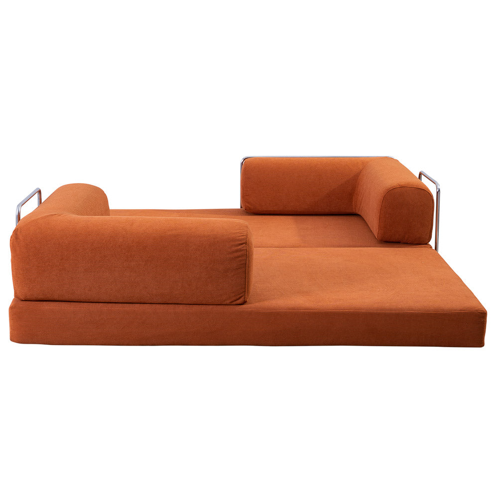 Porter Orange Corduroy Daybed - MidinMod