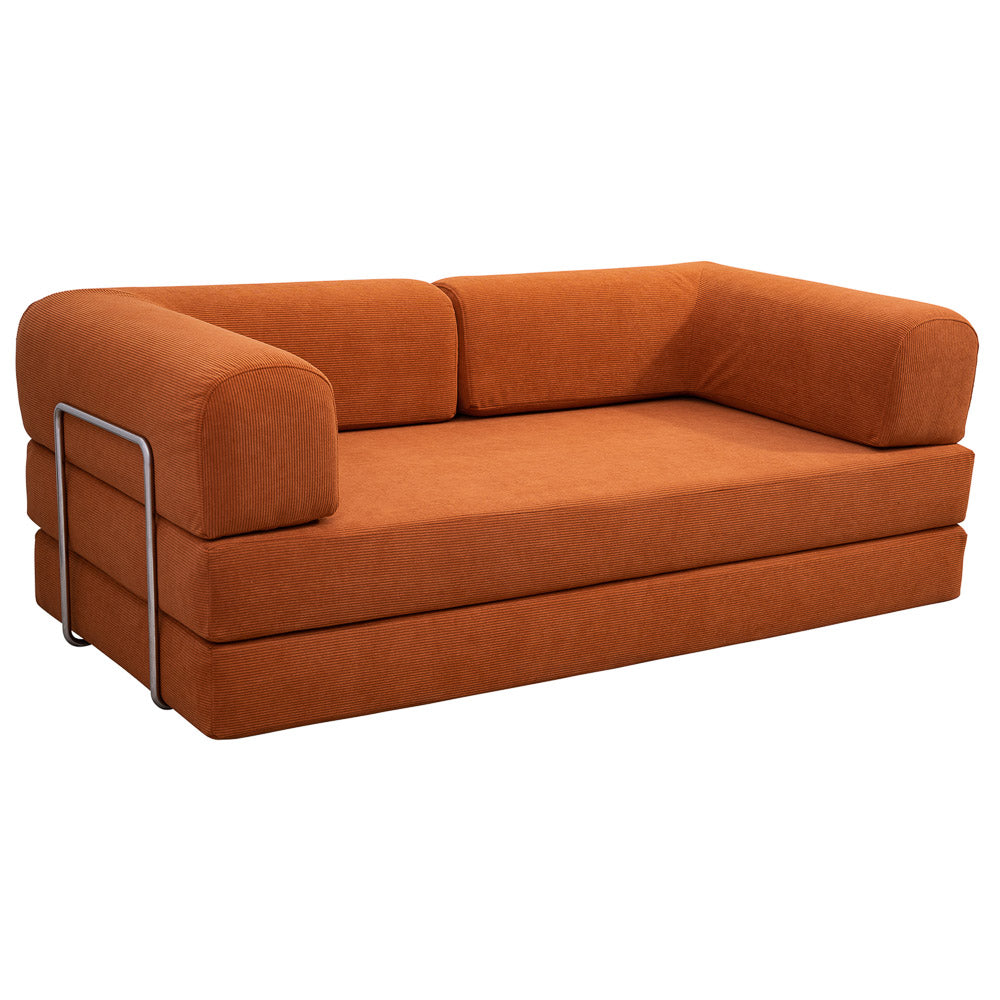 Porter Orange Corduroy Daybed - MidinMod