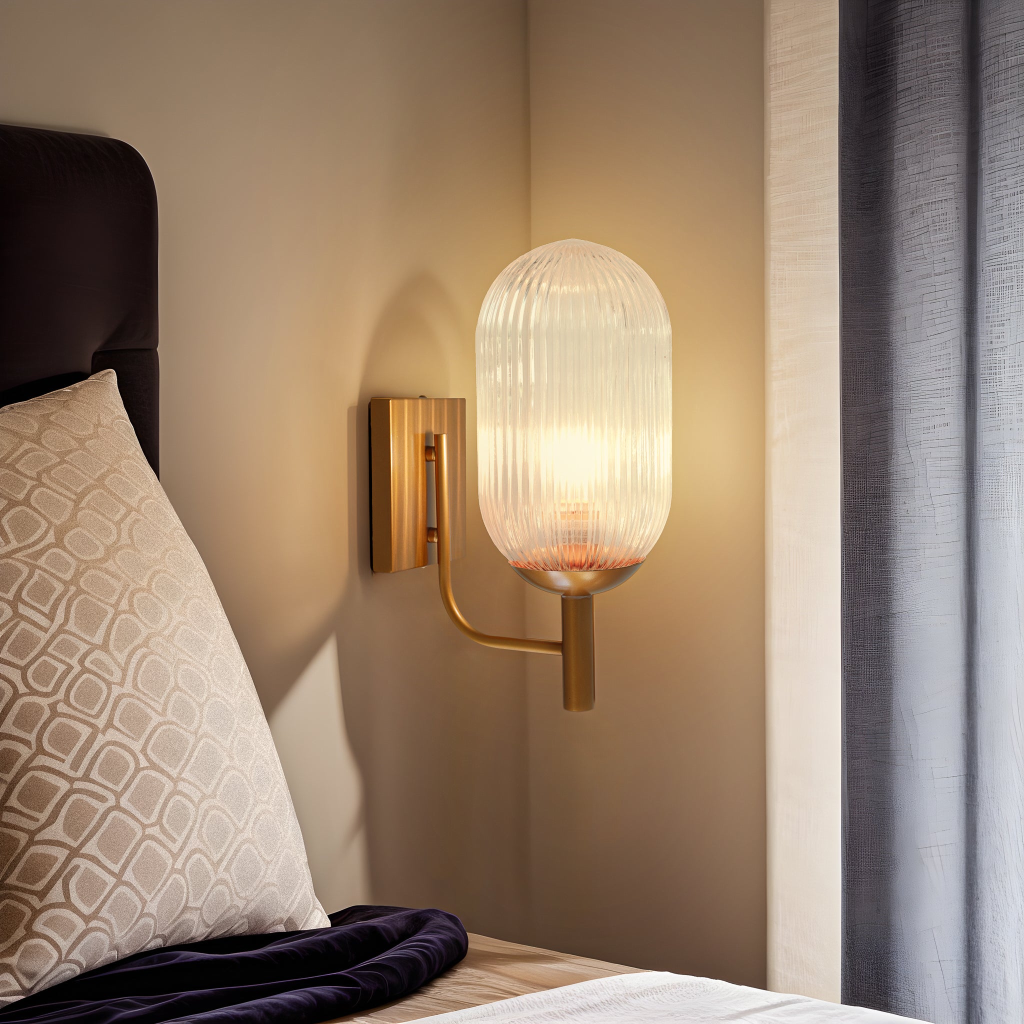 Ray Wall Lamp - Bronze - Clear