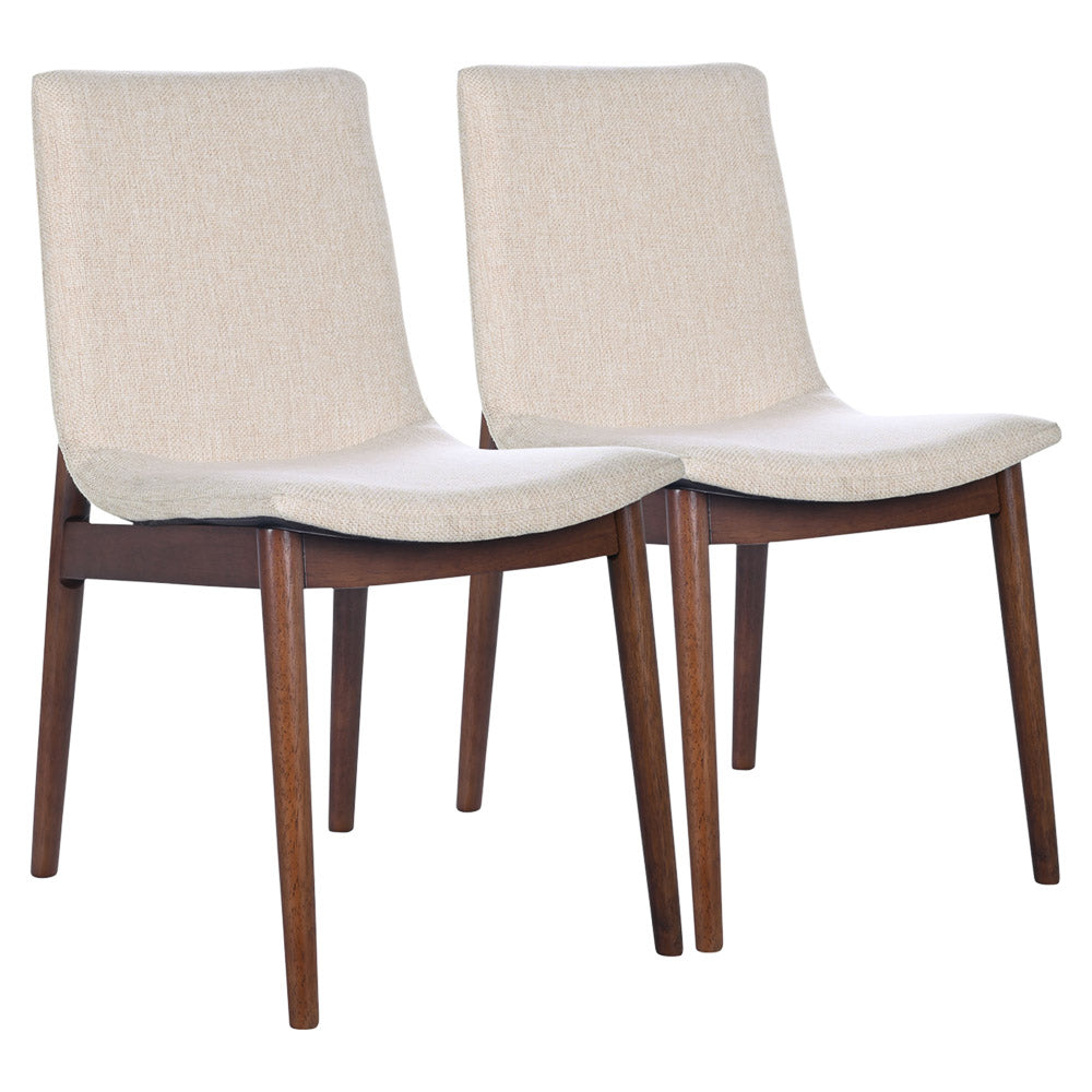 Rouka Beige Fabric Dining Chair - MidinMod