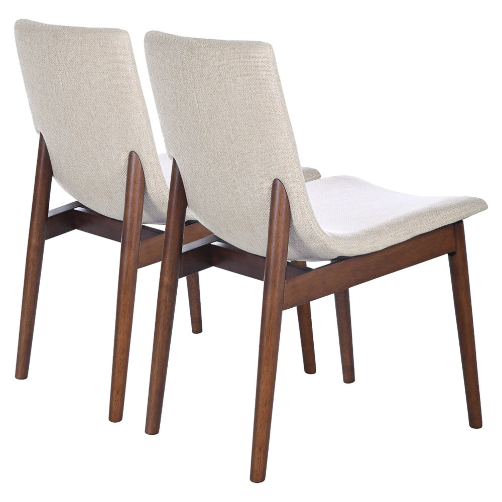 Rouka Beige Fabric Dining Chair - MidinMod