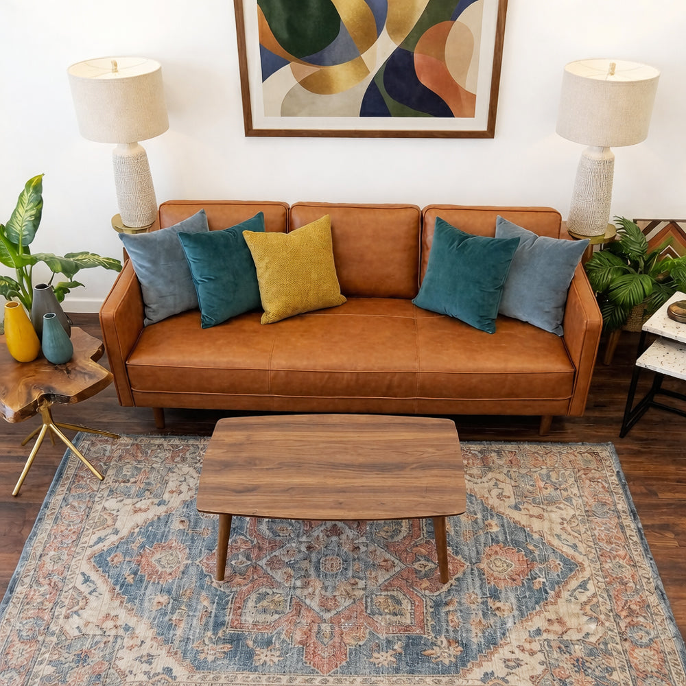 Ruya Modern Rectangular Walnut Center Table | Timeless Coffee Table | MidinMod