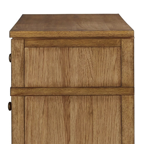 Sharlance 9-Drawer Dresser in Light Brown Hickory Wood | MidinMod