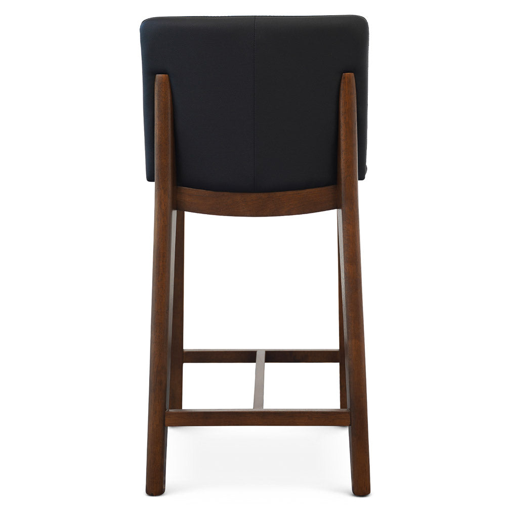 Sheldon Black Leather Counter Chair - MidinMod