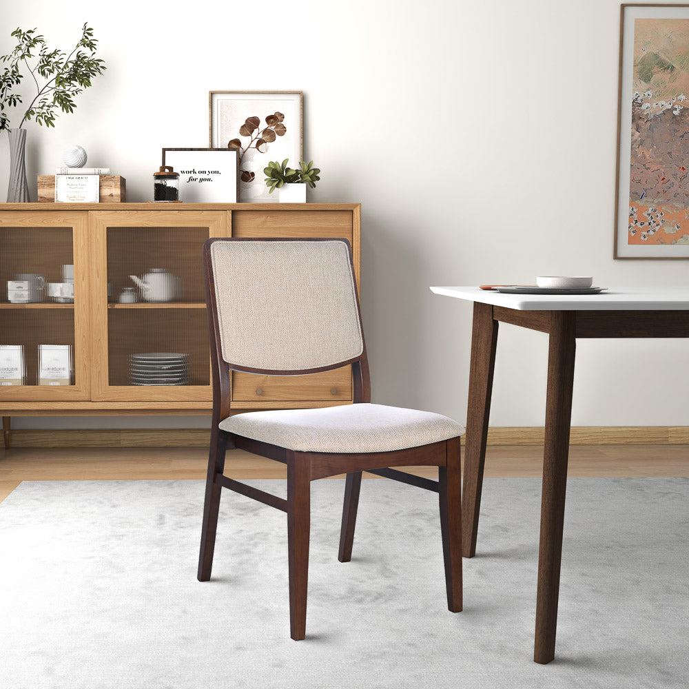 Sidera Beige Fabric Dining Chair - Midinmod