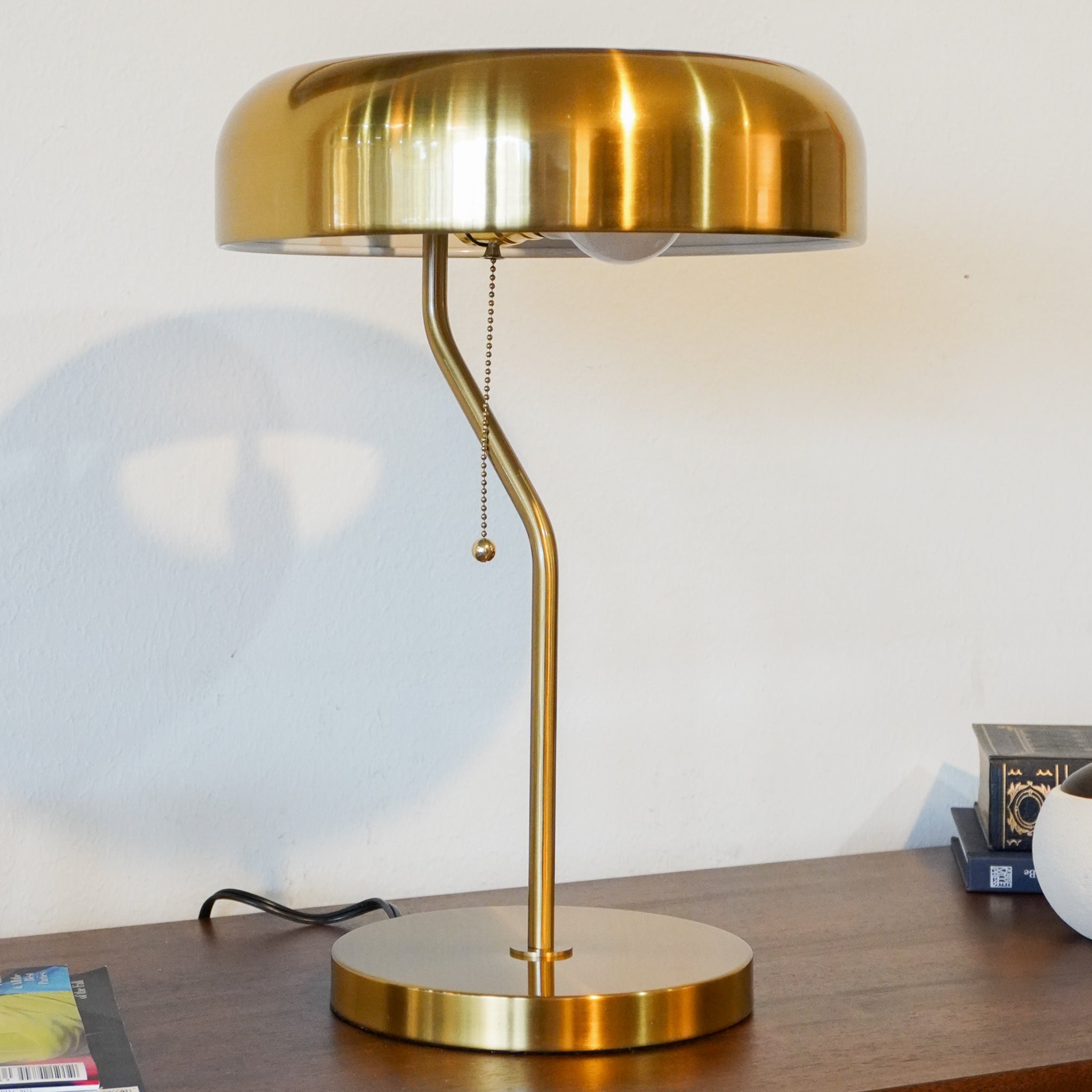 Sonata Table Lamp - Gold outer - White inner