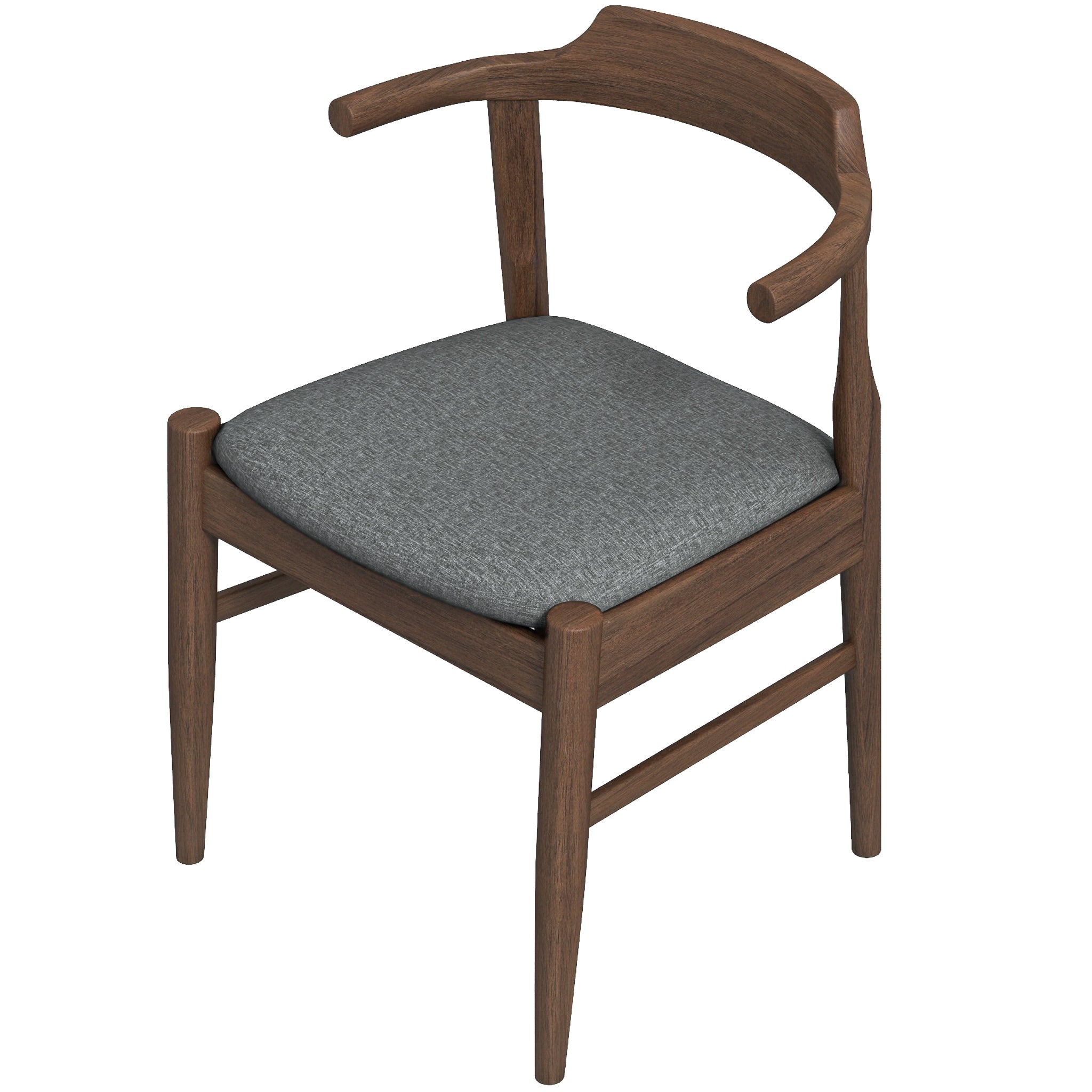 Sterling Dining Chair Gray Fabric - MidinMod