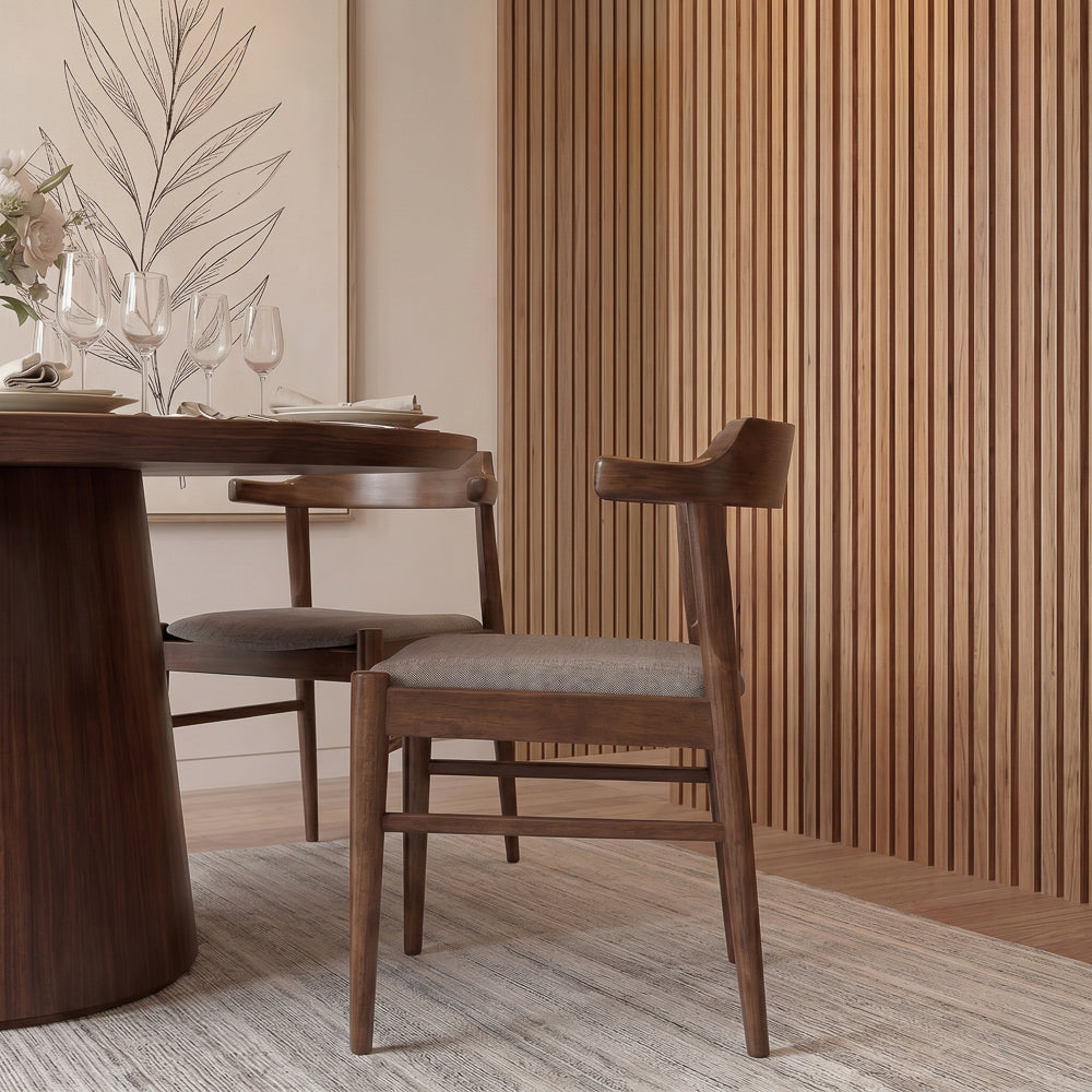 Sterling Modern Grey Fabric Dining Chairs | Wegner Design | MidinMod