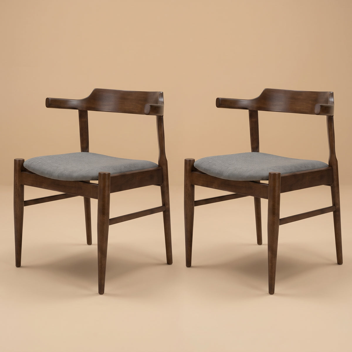 Sterling Modern Grey Fabric Dining Chairs | Wegner Design | MidinMod
