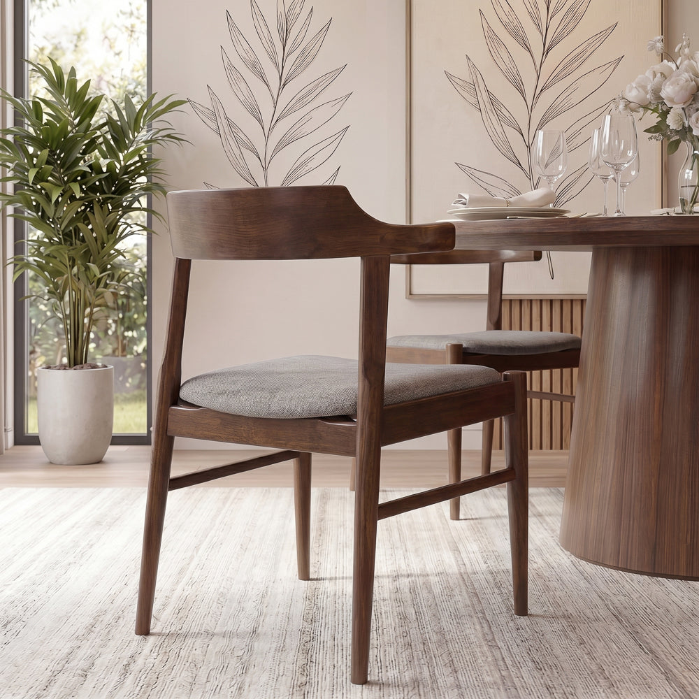 Sterling Modern Grey Fabric Dining Chairs | Wegner Design | MidinMod
