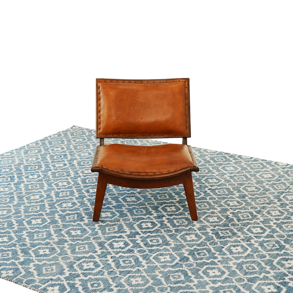Tator Tan Leather Lounge Chair - MidinMod