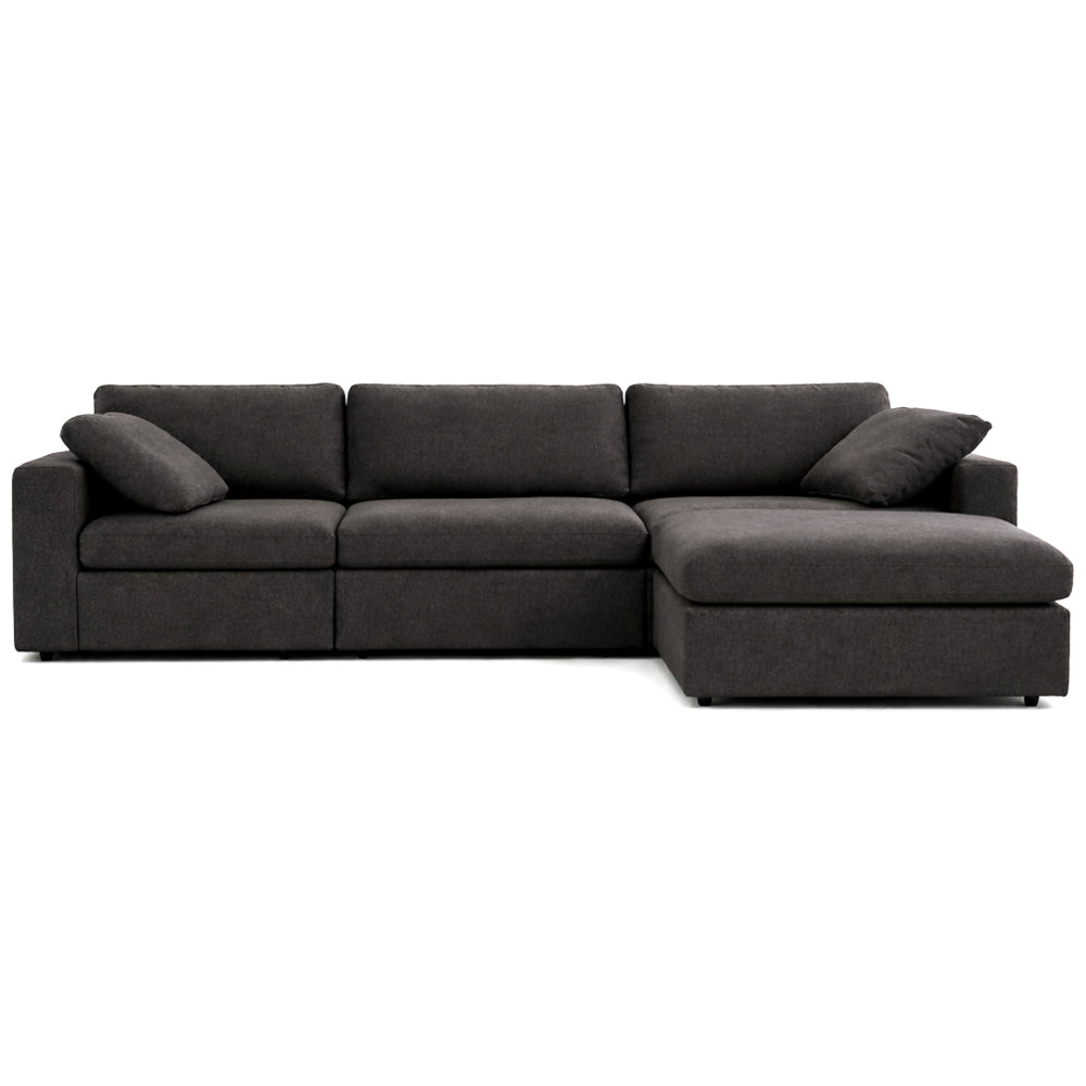 Texas Dark Gray Modern Modular Corner Sectional Sofa | MidinMod