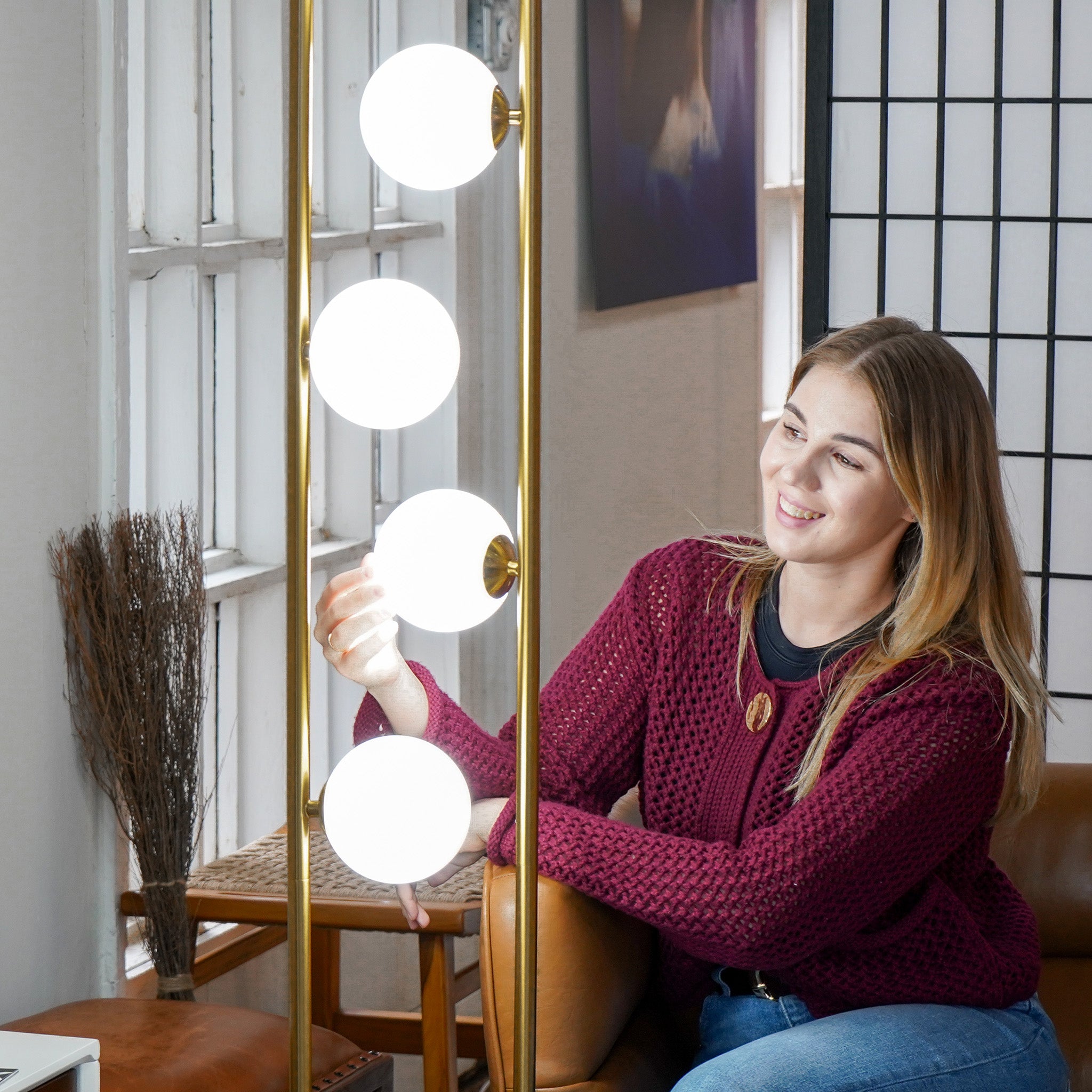 Trance Floor Lamp - White