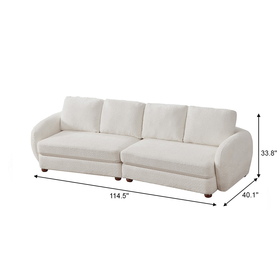 Virgil Cream Boucle Sofa