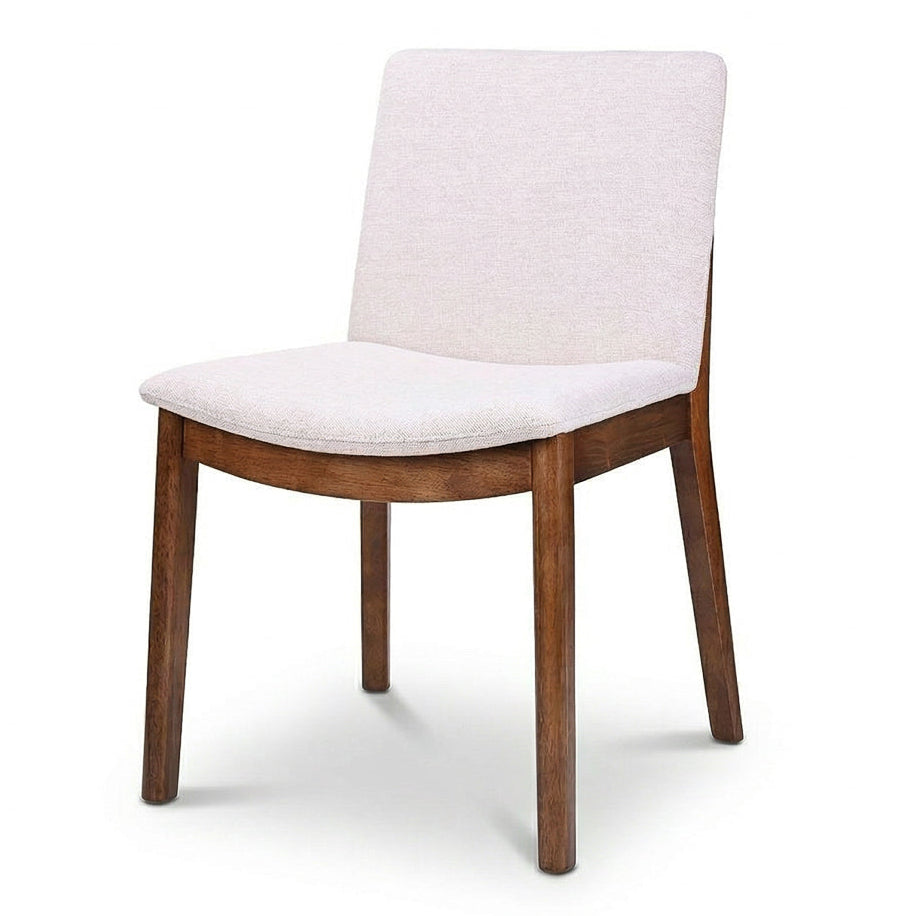 Virginia Mid-Century Modern Scandinavian Dining Chair with Fabric Upholstery - MidinMod