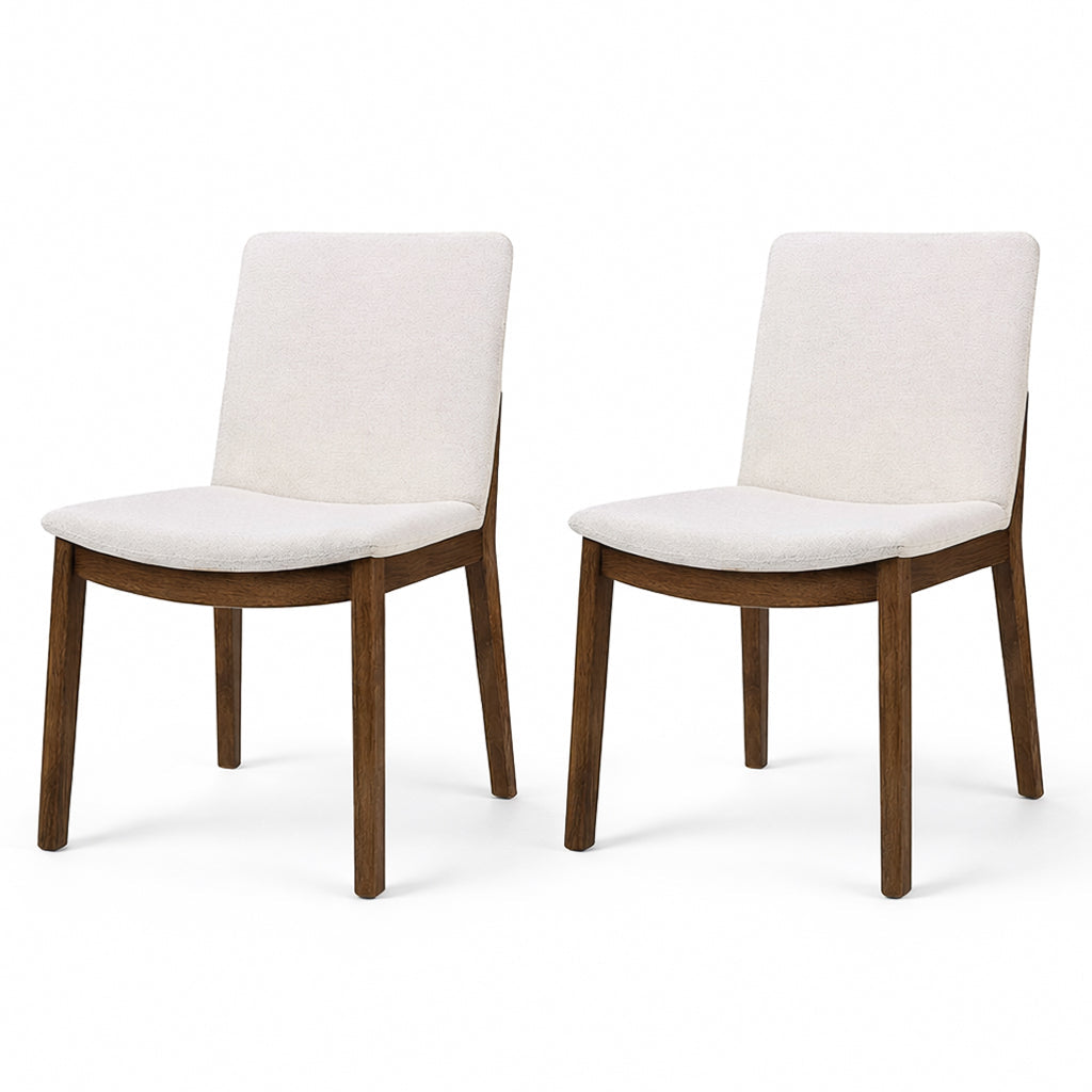 Virginia Mid-Century Modern Scandinavian Dining Chair with Fabric Upholstery - MidinMod