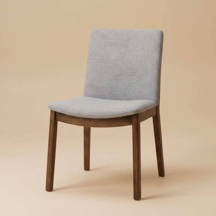 Virginia Mid-Century Modern Scandinavian Dining Chair with Fabric Upholstery - MidinMod
