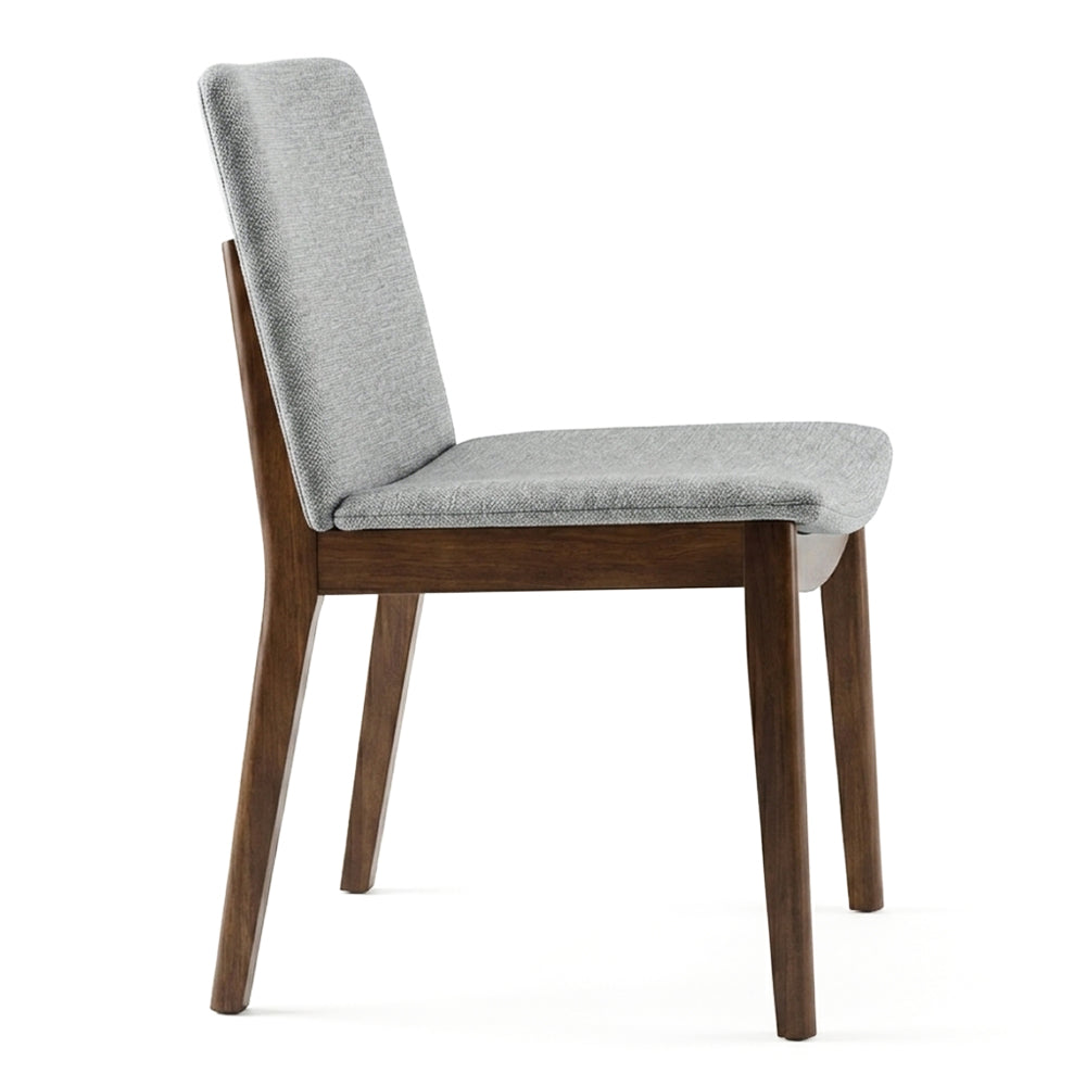 Virginia Mid-Century Modern Scandinavian Dining Chair with Fabric Upholstery - MidinMod