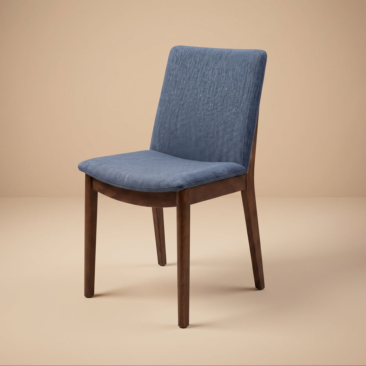 Virginia Mid-Century Modern Scandinavian Dining Chair with Fabric Upholstery - MidinMod
