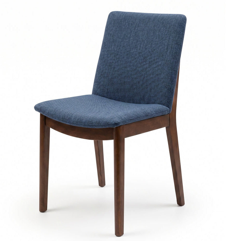 Virginia Mid-Century Modern Scandinavian Dining Chair with Fabric Upholstery - MidinMod