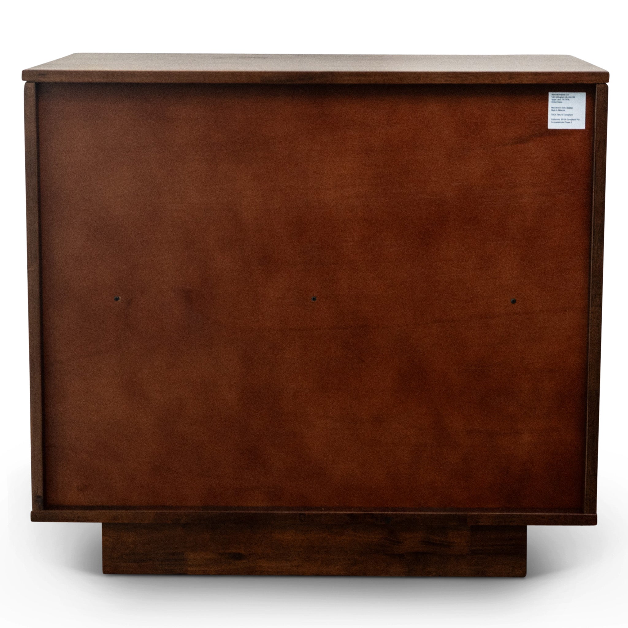 Webster 3 Drawers Walnut Nightstand - MidinMod