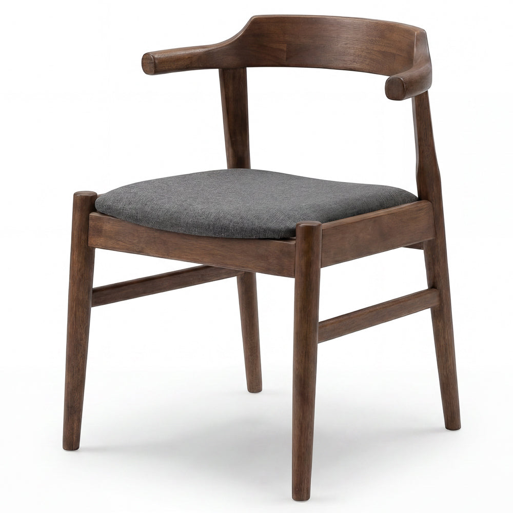 Zola Modern Grey Fabric Dining Chair Set | Danish-Inspired Seating | MidinMod