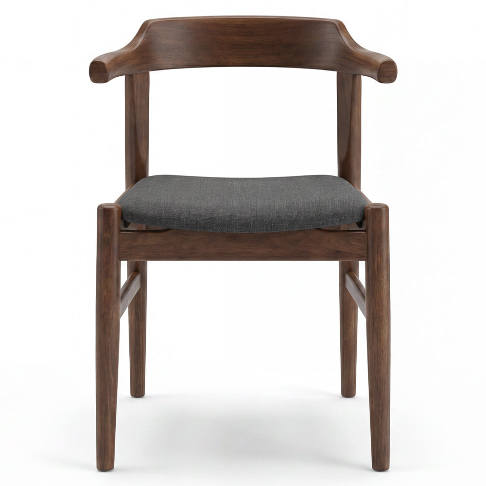 Zola Modern Grey Fabric Dining Chair Set | Danish-Inspired Seating | MidinMod