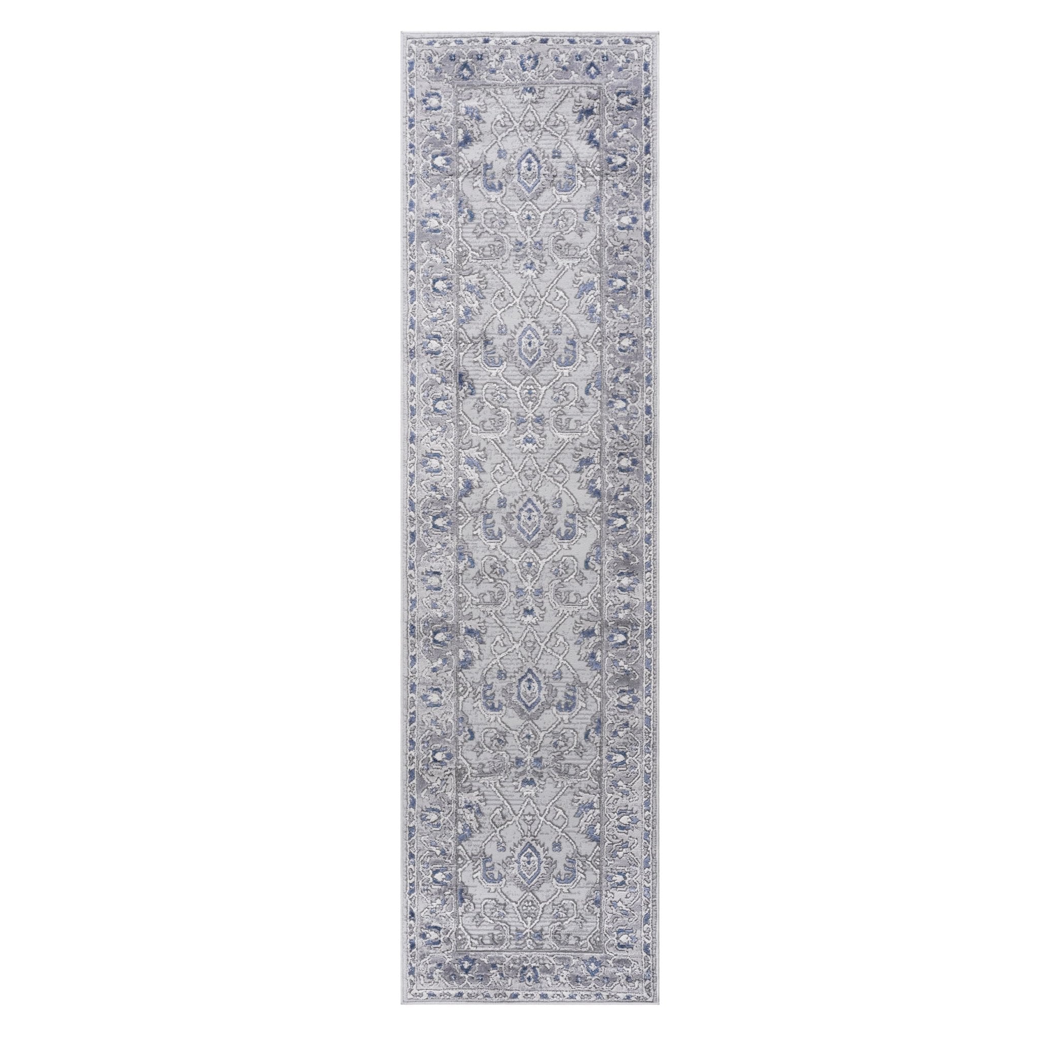 Marfi Grey-Blue Runner Rug 2'2'' x 8' - MidinMod