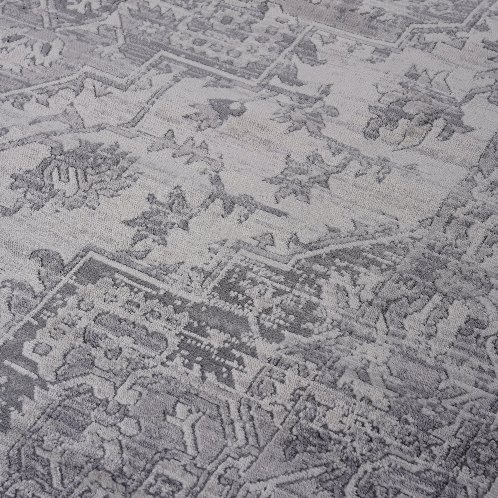 Marfi Silver Rug Size 6'7'' x 9' - MidinMod