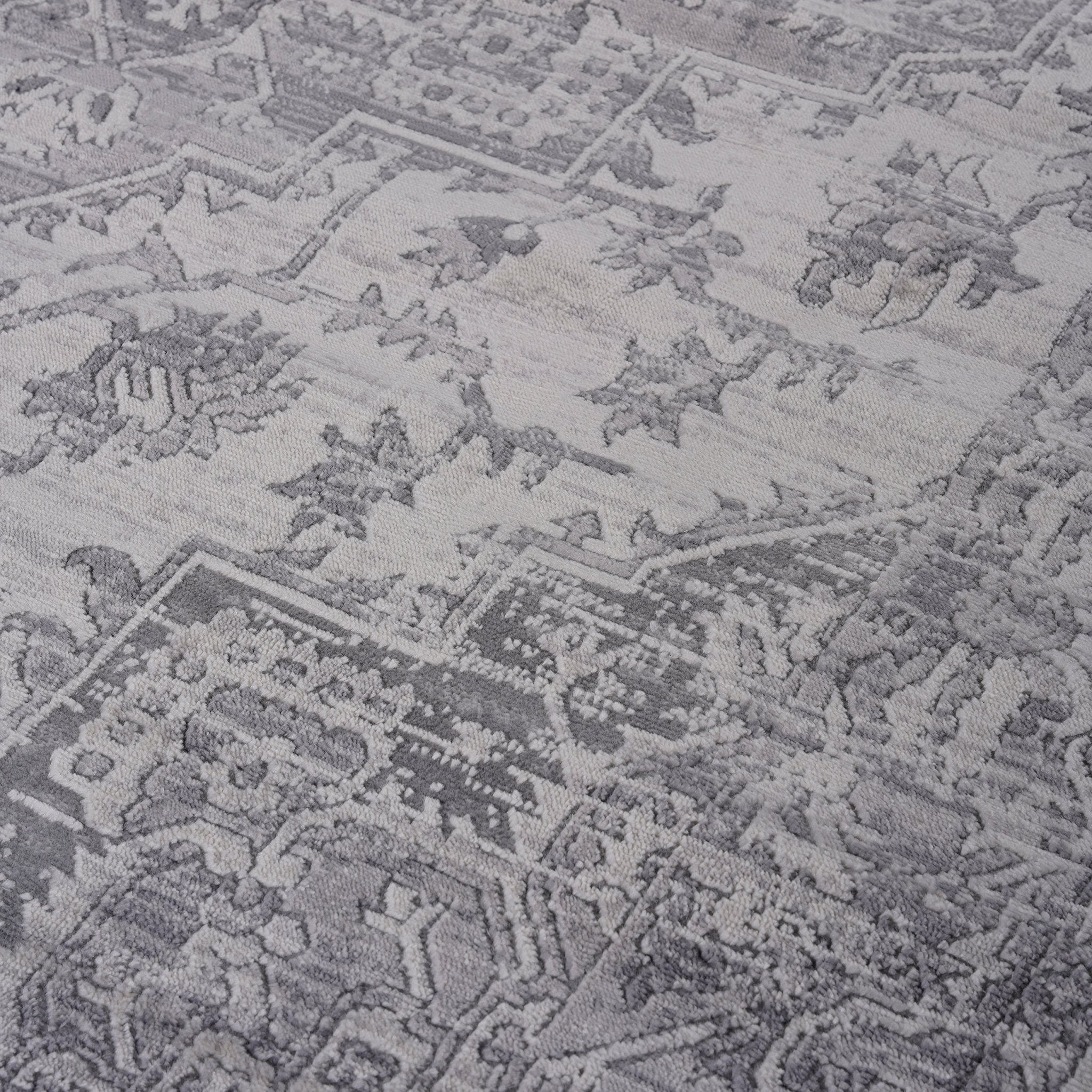 Marfi Silver Rug Size 5'3'' x 7'6" | Mid in Mod | Houston TX | Best Furniture stores in Houston