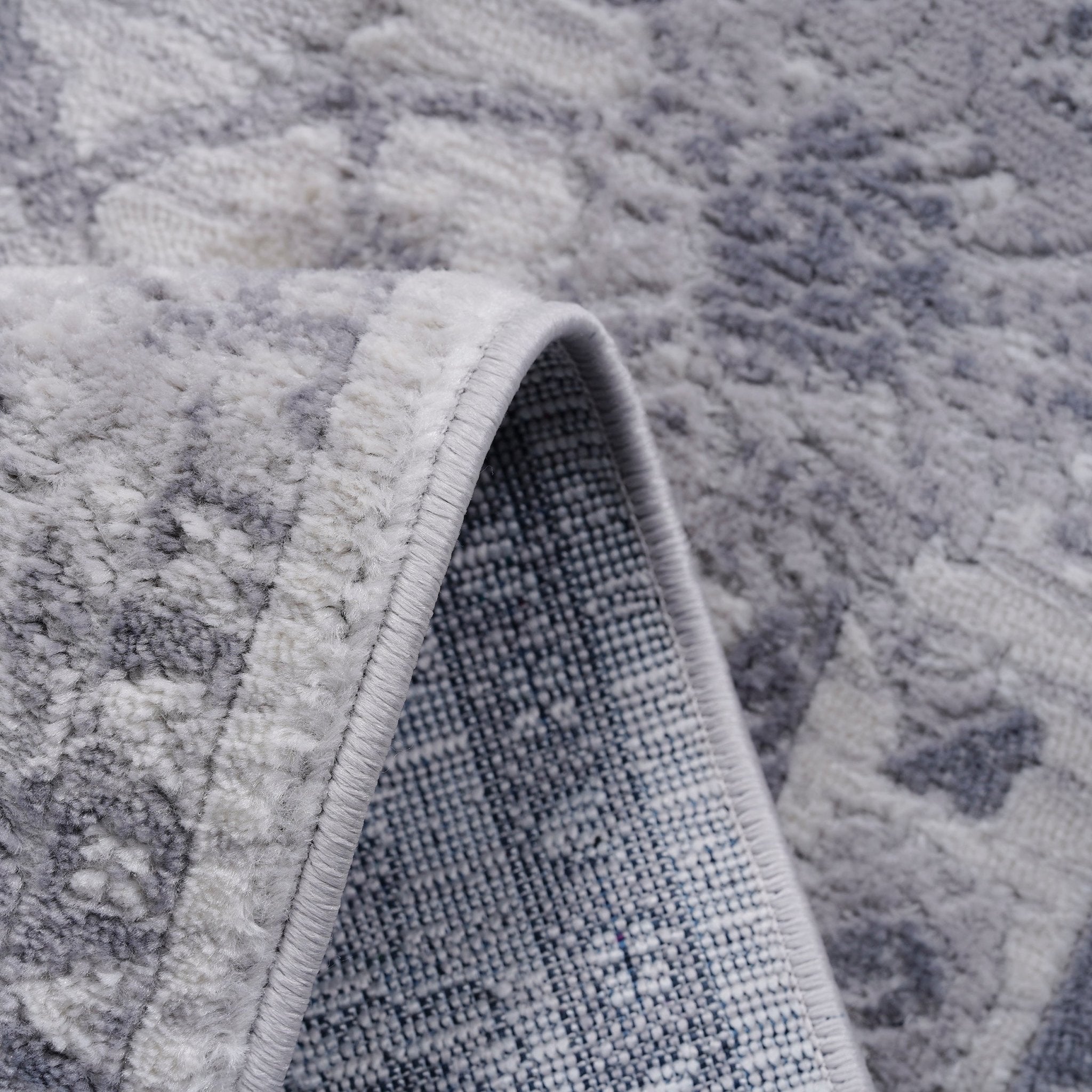 Marfi Grey-Silver Runner Rug 2'2'' x 8' - MidinMod