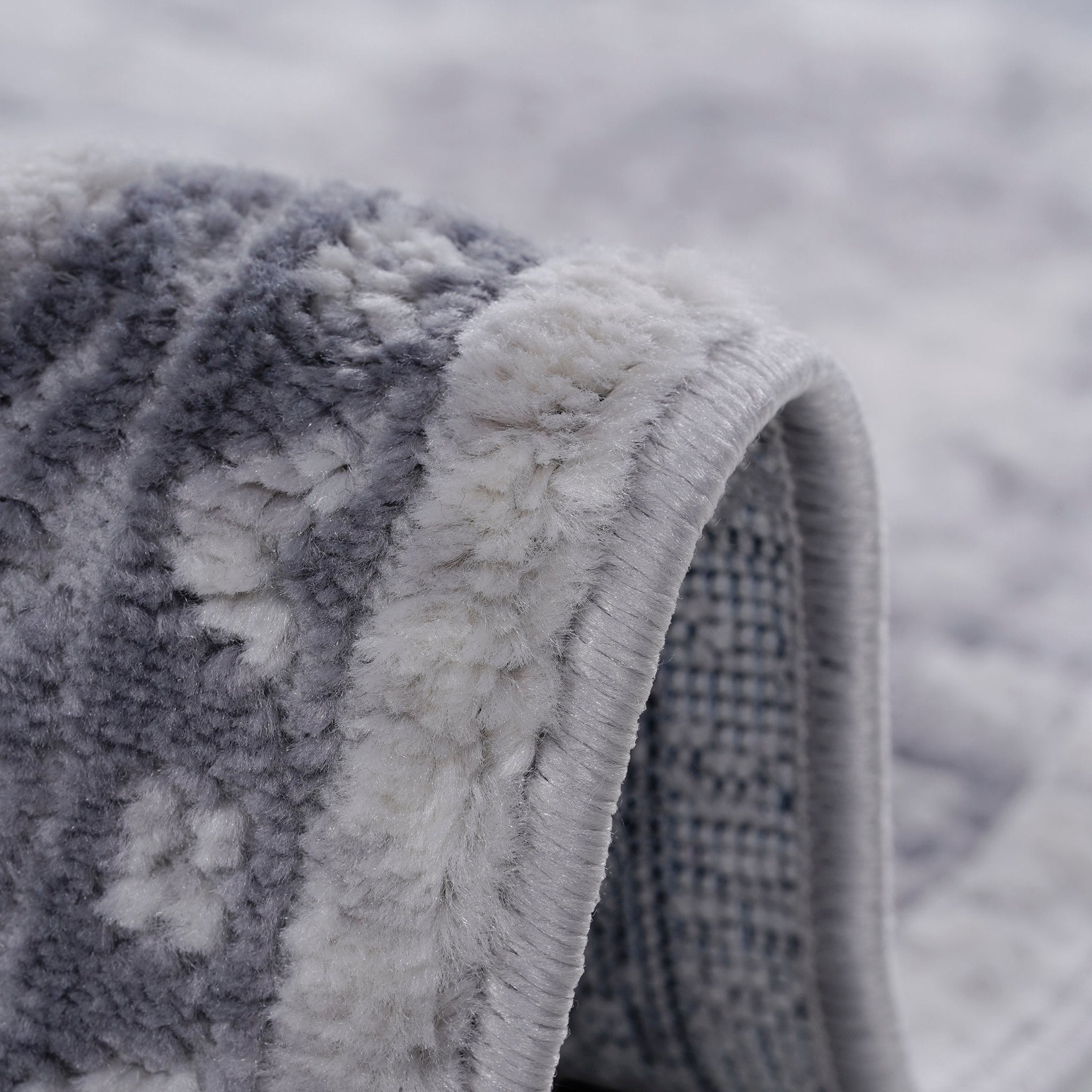 Marfi Grey-Silver Runner Rug 2'2'' x 8' - MidinMod