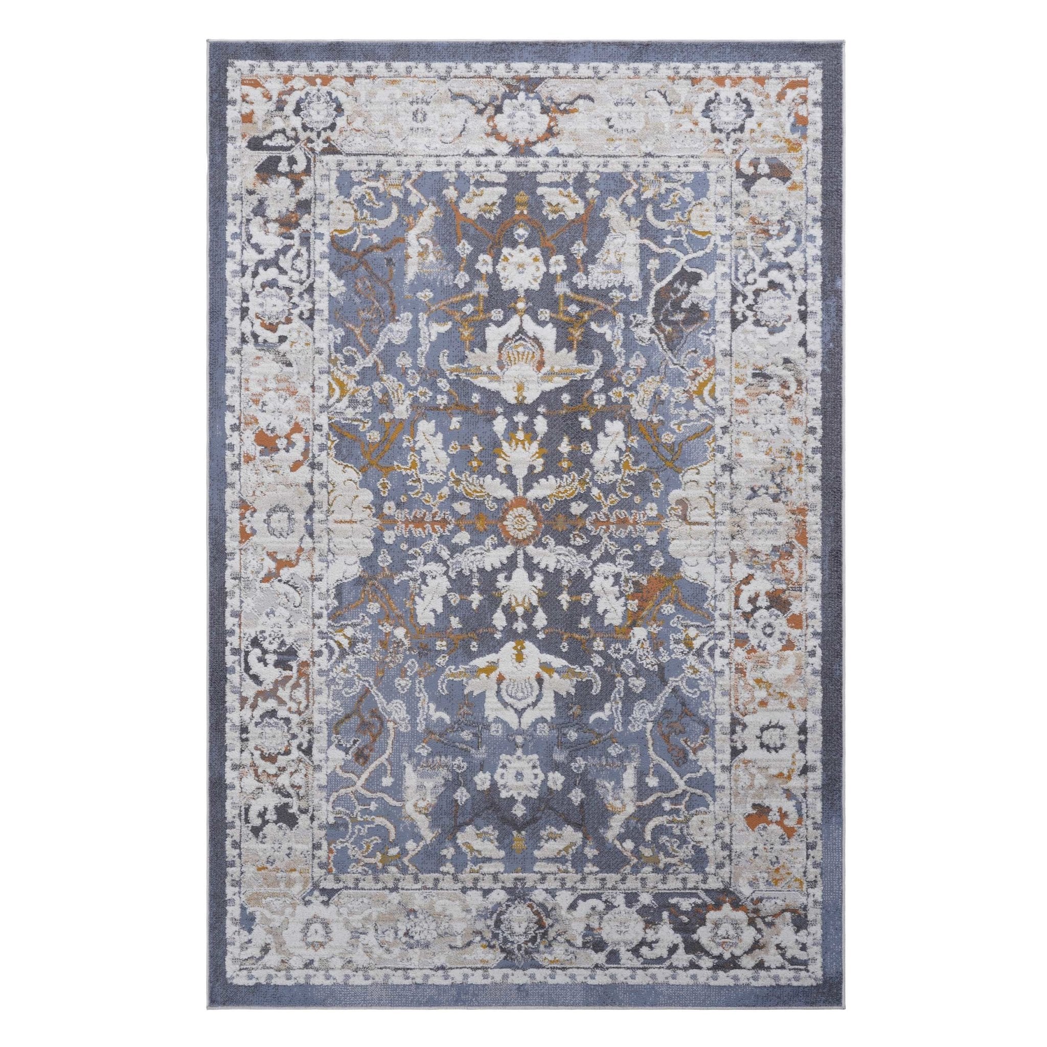Payas Blue Rug Size 7'9'' x 10' - MidinMod