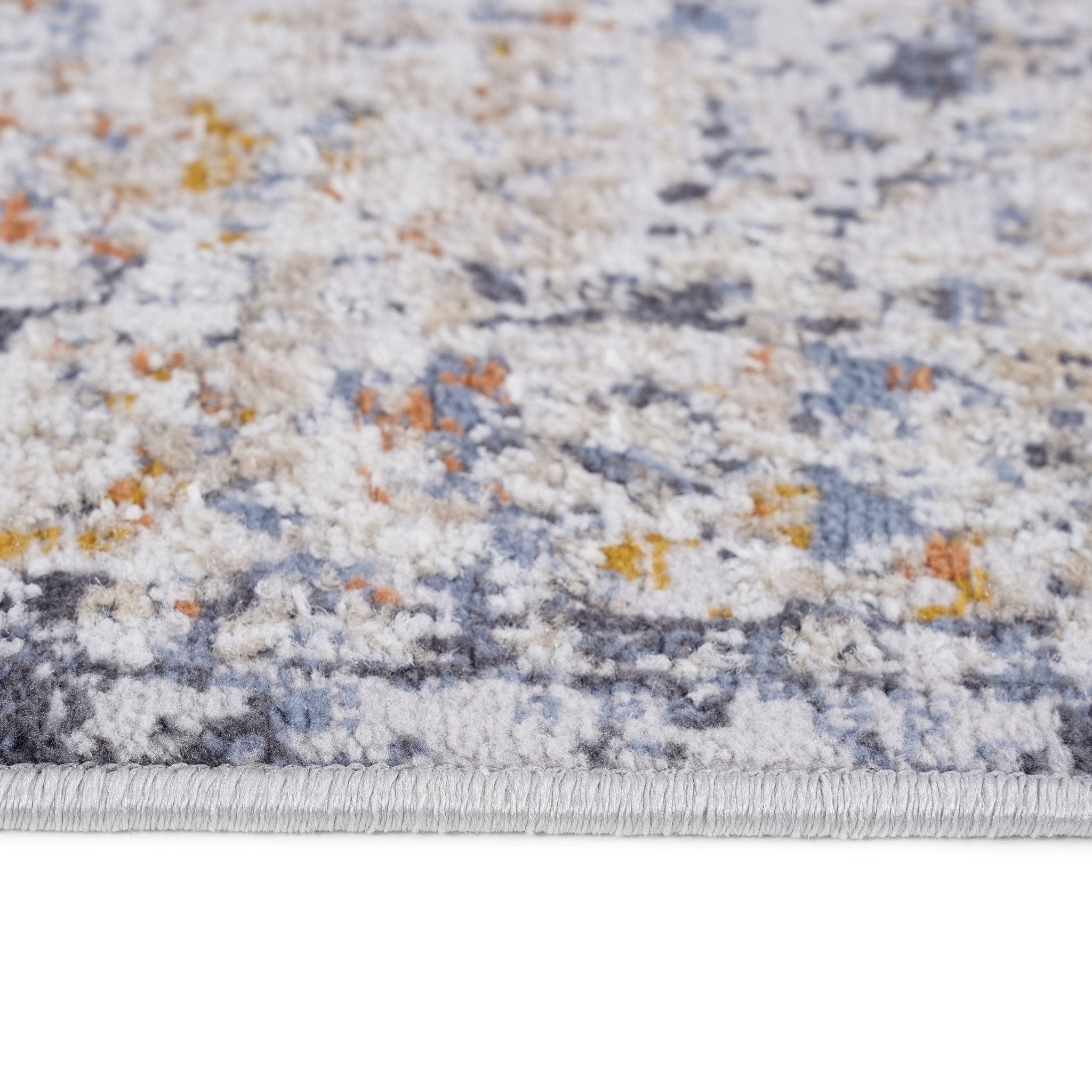 Payas Ivory - Grey Runner Rug Size 2'2'' x 8' - MidinMod