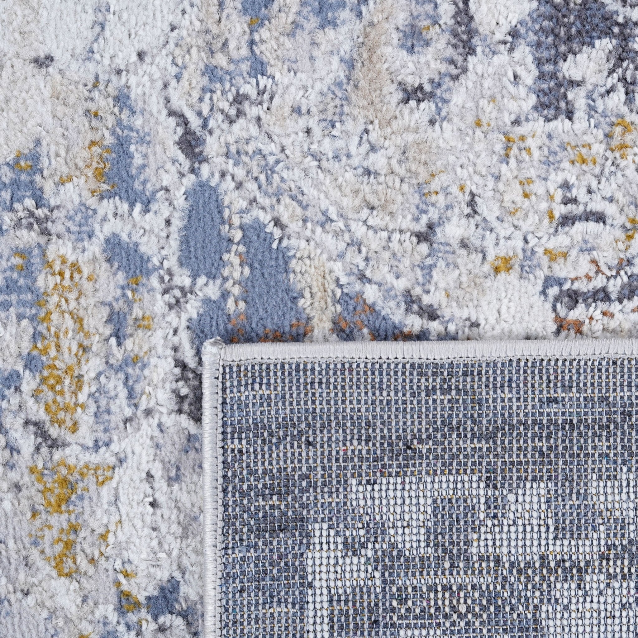 Payas Ivory - Grey Rug Size 6'7'' x 9' - MidinMod