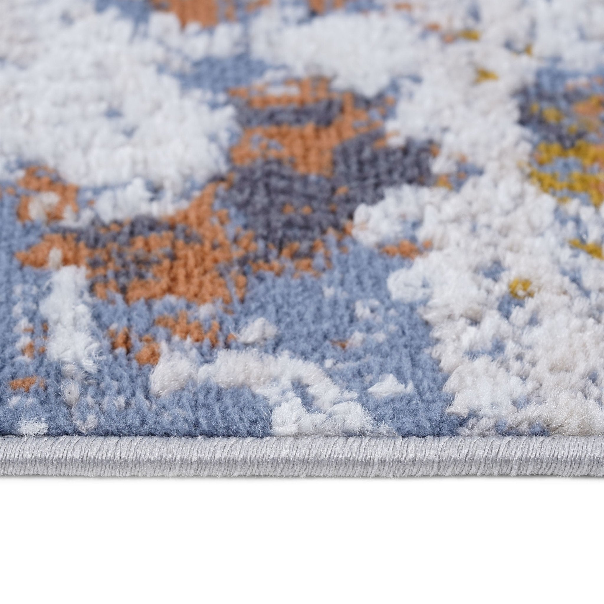 Payas Ivory - Blue Rug Size 6'7'' x 9' - MidinMod