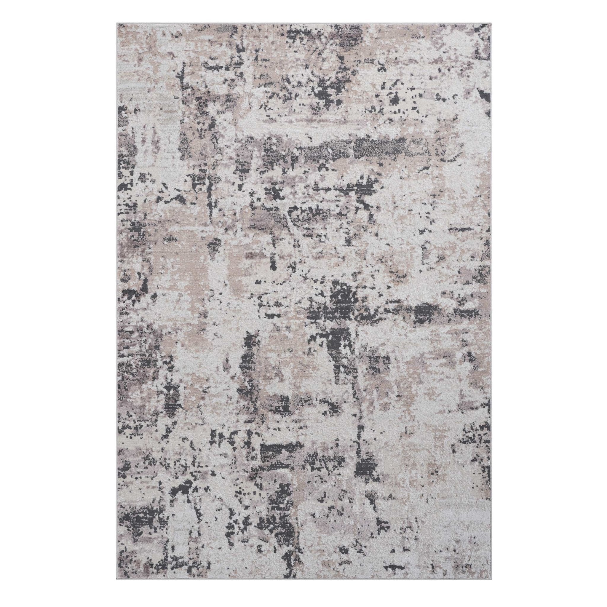 Payas Cream Brown Rug Size 6'7'' x 9' - MidinMod